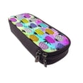 thumbnail image 6 of Lsque Graffiti Pineapples Printed Big Capacity PU Leather Pencil Case Large Pencil Pouch Stationery Pen Bag Pencil Holder for Teen, 6 of 6