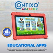 Contixo V8 Kids Tablets, Educational Tablets for Kids with Learning Apps and Kid-Proof Tablet Case, 7”, Red
