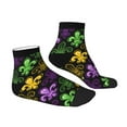 thumbnail image 3 of Bingfone Mardi Gras1 Design Patterned Men'S Women'S Casual Cotton Socks, 3 of 9