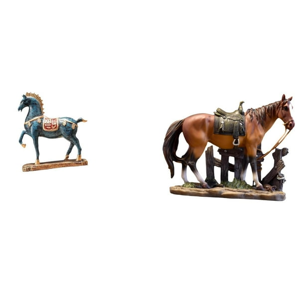 Figura de caballo,Figura de caballo Escultura animal coleccionable,Adorno de centro de mesa con estatua de caballo de resina,Figura de caballo,Escultura de figura de caballo en miniatura