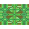 thumbnail image 1 of Ahgly Company Indoor Rectangle Patterned Dark Lime Green Area Rugs, 7' x 10', 1 of 6