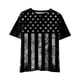 thumbnail image 3 of Gibobby Blusas Elegantes Día de la Independencia para niños pequeños 4 de julio Camisetas estampadas con gráficos en 3D Niños Niñas Novedad Camisetas de manga corta Unisex Casual （Negro， 7-8 Años), 3 of 4
