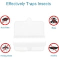 thumbnail image 5 of 2026 New 30 Pack 6 Inch Flea Trap Refill Glue Boards, High Adhesive Square Sticky Pads, Disposable Replacement Sheets for Indoor Light Traps, Effective for Flea and Bed Bug Removal, 5 of 7