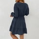 thumbnail image 4 of Women Dress, Solid Color Casual Long Sleeved Comfortable Dress Breathable Polyester Fiber Cotton For Dating ANGGREK Otros, 4 of 6