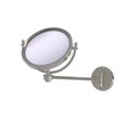 thumbnail image 1 of Allied Brass 8 Inch Wall Mounted Make-Up Mirror 4X Magnification - WM-5/4X-SN, 1 of 1
