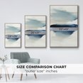 thumbnail image 4 of Waves I Framed Premium Gallery Wrapped Canvas - Ready to Hang - 27 x 41 - Natural Wood Floating Frame, 4 of 9