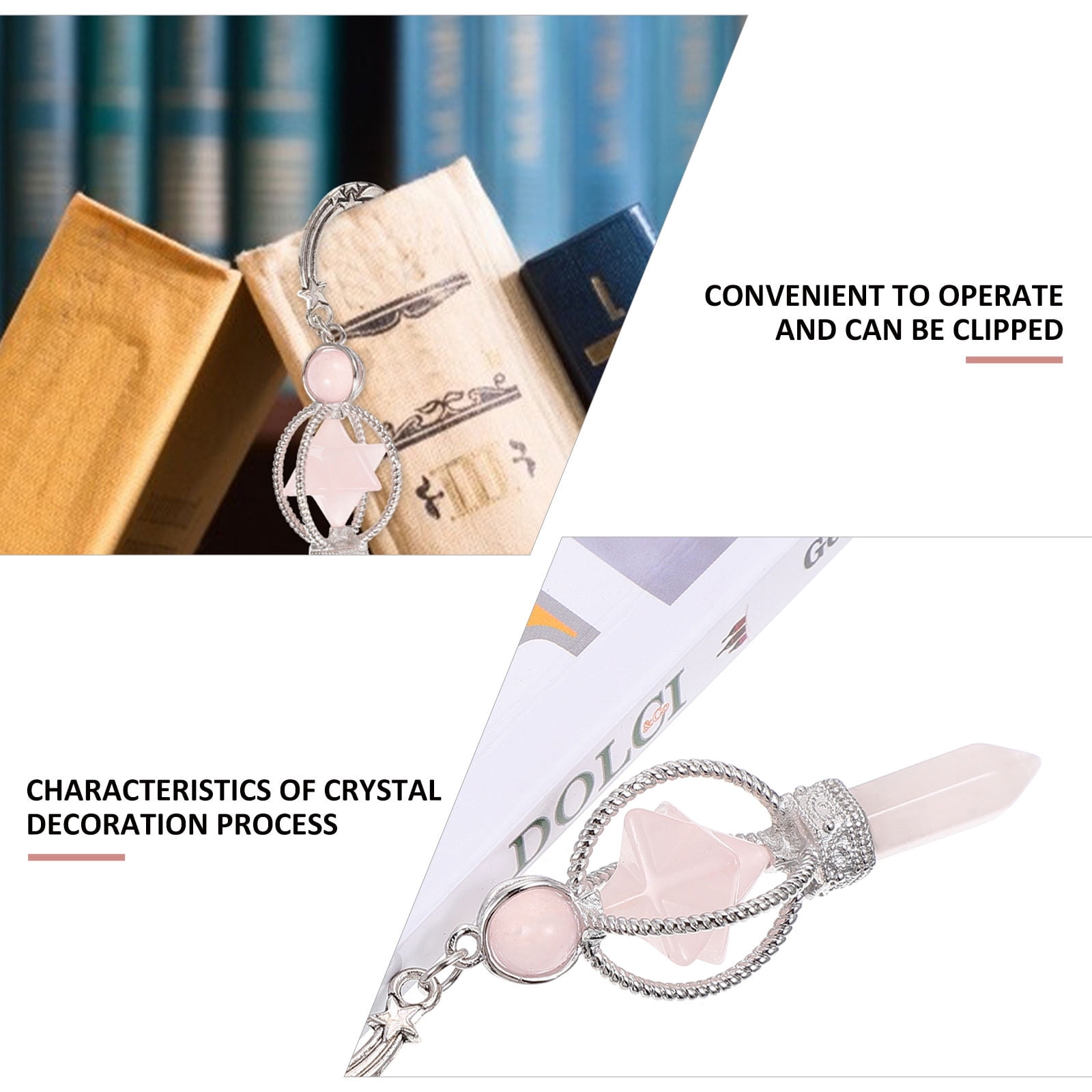 WORGEOUS 7-Piece Craft Pendant Bookmarks Set, Decorative and Unique Reading Tags for Book