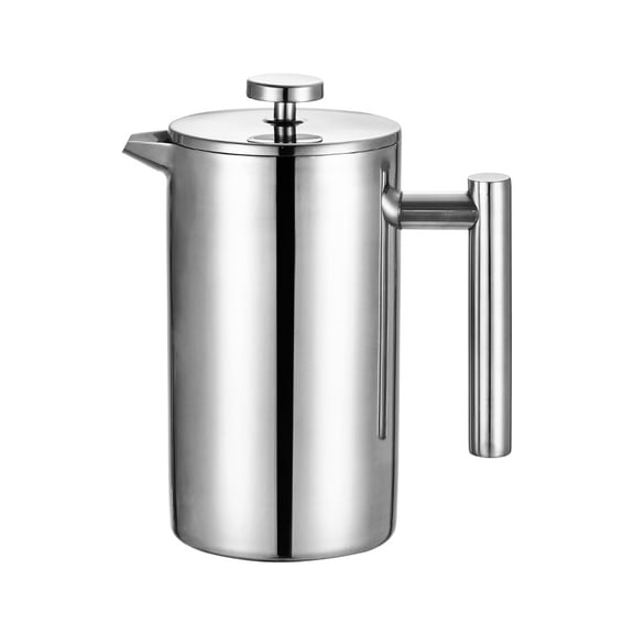 34 oz 304 Stainless Steel French Press Coffee Maker, Double Wall Insulated French Press with 4-Level Filter for Coffee and Tea