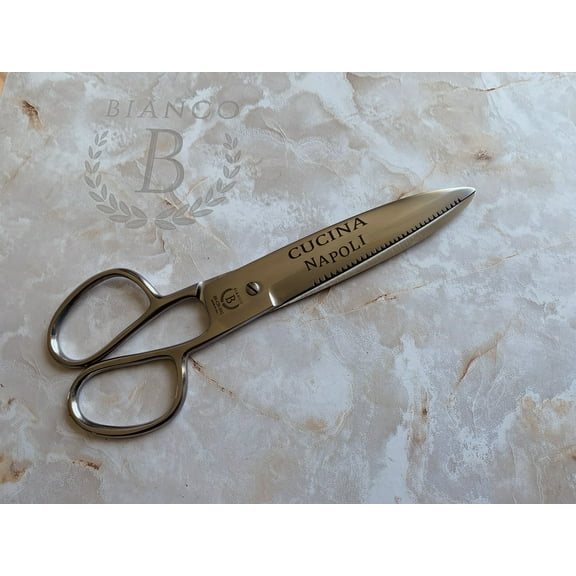 Kitchen Scissor/ Shear "Made In USA!"  Cucina Napoli  8" SOLID Stainless Steel