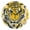 Black, variant on Round Clock Gold Clock 9.84*9.84 Inch Round Art Clock Decorative Clock Creative Clock Dual-Purpose Clock Wall Clock Clock Fashion Decoration Beautiful Yellow Tiger Face