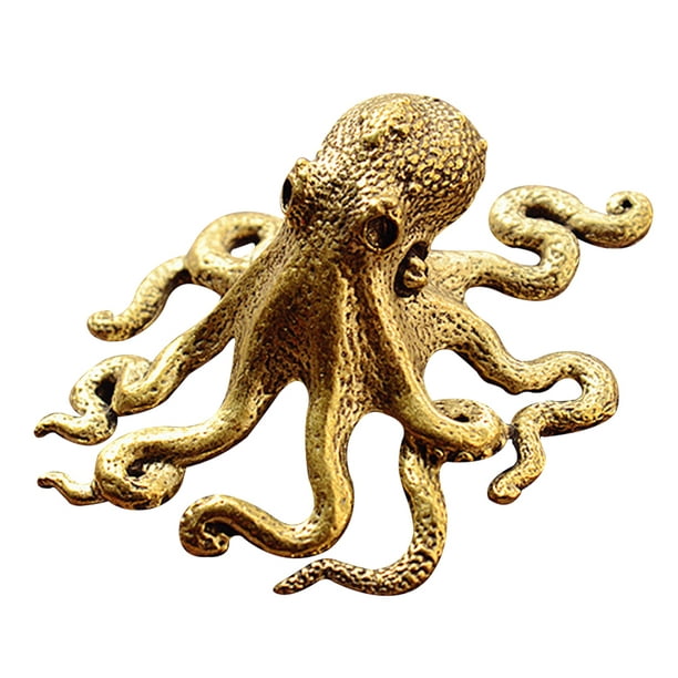 Mini Octopus Adornment Brass Octopus Model Octopus Figurine