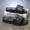 Black, variant on Men's Air Cushion Slide Sandals, Adjustable Hook & Loop Camo Slides, Non-slip Thick Sole Beach Slippers