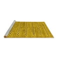 thumbnail image 2 of Ahgly Company Machine Washable Indoor Rectangle Abstract Yellow Modern Area Rugs, 2' x 5', 2 of 4