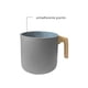 thumbnail image 4 of HUDSON VALLEY Jarro, Hervidor Aluminio. Jarro De Peltre Con Asa Antiadherente. Jarra Para Calentar Leche, Agua. Utensilio De Cocina Pocillo. Apato para lavaplatos, Best Kitchenware Color Granito, 4 of 5