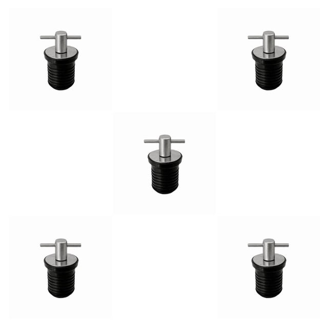 Sidaley Tapón de drenaje, tapón de cubierta, suministros para barcos, escurridor en forma de T, bote de goma, 25mm, a prueba de herrumbre, Type2 NO2