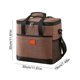thumbnail image 3 of Bolsa térmica para almuerzo de gran capacidad 15L | Bolsa térmica para almacenamiento de alimentos para picnic y camping | Caja portátil a prueba de fugas | Tela resistente al desgaste | Correa de, 3 of 6