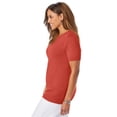 thumbnail image 3 of Jessica London Women's Plus Size Fine Gauge Crewneck Knit Shell, 3 of 4