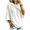 White, variant on Women's Soft Waffle Knit Hoodies Oversized 3/4 Dolman Sleeve Hooded Sweatshirt Loose Casual Pullover Tops Fall Fashion Outfits White