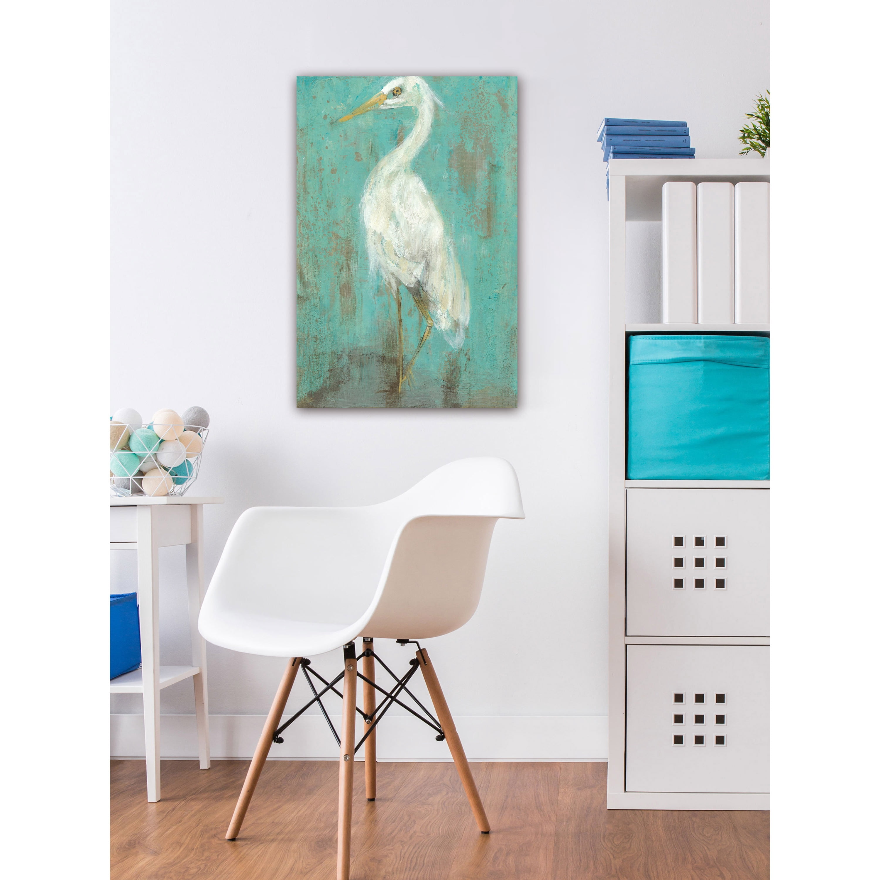 Marmont Hill "Seaspray Heron II" Painting Print on Wrapped Canvas