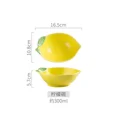 thumbnail image 1 of Creative Lemon Shaped Plate Ceramic Snack Dish Cute Childern Breakfast Bowl Personalized Dinner Plate Tableware 6.5Inch, 1 of 5