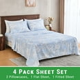 thumbnail image 6 of Gogreen 4PC Deep Pocket Full Sheet Set Fit 14", Breathable Microfiber Super Soft Full Size Sheet Set, Luxury Hotel Style Home Decor Full Bed Sheet Set, Gift for Women, Men, 6 of 11