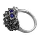 thumbnail image 2 of Anillo de erizo con diamantes de imitación para mujer, joya vintage con diseño de animal (plata 7), 2 of 7