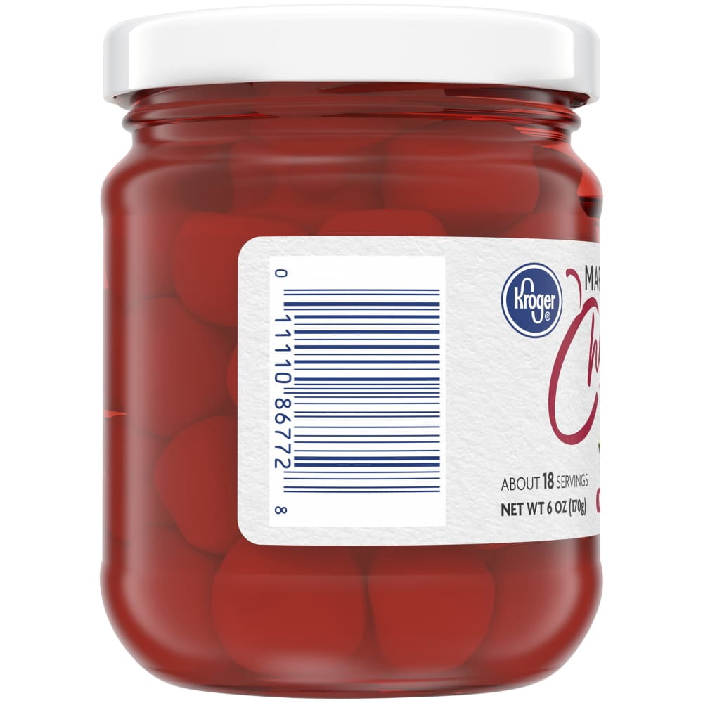 Kroger Maraschino Cherries 6 oz - 5 Pack