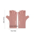 thumbnail image 3 of Neoyler 2 pack Winter Gloves German Velvet Half Finger Touchscreen Soft Warm Outdoor Cold Protection Flattering Hand Shape Relaxedable Breathable for Everyday Outdoor Use Pink 7.9x4.1in, 3 of 6