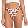 thumbnail image 1 of Fotbe Hand Drawn Tomatoes Tanga Sin Costuras para Mujer con Estampado – Panties Invisibles, Transpirables y Cómodos para Uso Diario-X-Small, 1 of 6