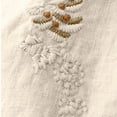 thumbnail image 7 of Womens Cotton Linen Skirts Summer Casual Loose Drawstring Embroidered Flowy Midi Skirt with Pockets Beige, XXL, 7 of 7