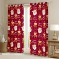 thumbnail image 2 of Castle Fairy Children Santa Claus Black Out Curtains,Cartoon Bear Curtains Pack of 2 (42x63 Each),Merry Christmas Bedroom Curtains,Lightweight Room Decor, 2 of 6