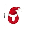 thumbnail image 3 of Uutvmp Initial Letters Christmas Ornaments with Santa Hat, 26 Letters Ornaments for Christmas Tree, Small Acrylic Christmas Ornaments, DIY Craft Hanging Pendants Decorations, 3 of 5