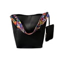 thumbnail image 1 of Bucket bag Women Leather Wide Strap Shoulder bag Handbag, 1 of 5