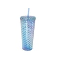 thumbnail image 3 of Mainstays plastic 26 ounce Luster Sipper Tumbler, Blue, 3 of 3