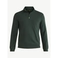 thumbnail image 5 of Athletic Works Men's and Big Men's Waffle Quarter Zip Pullover, Size S-3XL, 5 of 5