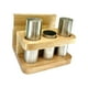 thumbnail image 3 of Juego de salero y pimentero, accesorios para pimentero, suministros de cocina con servilletero, caja de condimentos para cocinar en cocina Madera de acero inoxidable, 3 of 8