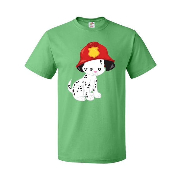 Inktastic Fireman Dog, Dalmatian, Dog With Fireman Helmet T-Shirt