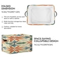 thumbnail image 3 of Abstract Decorative Digital Patterns Square Storage Bins with Handles Collapsible Containing Box 2 Packs, 3 of 9