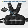 thumbnail image 2 of Adjustable Weighted Vest for Men & Women - 4-20 , Reflective Stripe and Mesh Pocket for Walking, Jogging, and Strength Training, 2 of 5