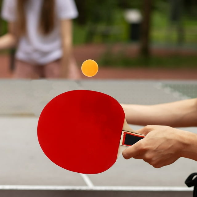 BRIGHTFUFU 1 Ensemble de Raquettes de Tennis Entraîneur de Tennis de Table Noir Rangement Jeu Partout