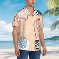 thumbnail image 5 of Balery Cute Ink Drawn Elephants Print Men's Hawaiian Shirts Short Sleeve Beach Shirt Relaxed Fit Vacation Button Down Shirts-X-Large, 5 of 9