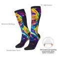 thumbnail image 4 of Fotbe Neon Pop Art Pitbull Calcetas Divertidas Estampadas para Hombre y Mujer, Calcetas de Algodón hasta la Rodilla para Caminar, Correr, Enfermería y Embarazo, 4 of 6
