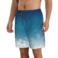 thumbnail image 2 of Goofa Christmas Snowflakes Printed Mens Swim Trunks Summer Quick Dry Short Beach Swimwear Bathing Suits-Small, 2 of 9