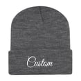 thumbnail image 2 of AJGRHE Men Women Matching Printed Knitted Hooded Hat Autumn Winter Warm Casual Cap Grey One Size, 2 of 2