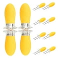 thumbnail image 5 of CIMAXIC 12Pcs Corn Holders for Corn on the Cob in Yellow Color with Firm Grip, 5 of 7