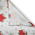 thumbnail image 3 of Kids Boys Curtains 2 Panels Set, Hipster Foxes with Hats Glasses on Stars Background Funny Animal, Window Drapes for Living Room Bedroom, 55W X 39L Inches, Scarlet Coconut and Grey, by Ambesonne, 3 of 3