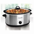thumbnail image 2 of 7qt Manual Slow Cooker - Stainless Steel: Original Slow Cooker, Removable Stoneware, Stay-Cool Handles, 270W, 2 of 4