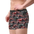 thumbnail image 2 of Yiaed Red And Blue Cars Print Men's Soft Cotton Boxer Shorts Breathable Boxers Underwear Moisture-Wicking Underwear Stretch Boxer Briefs for Man-X-Large, 2 of 5