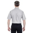 thumbnail image 2 of UltraClub Men's Tall Classic Wrinkle-Resistant Short-Sleeve Oxford - CHARCOAL - XLT, 2 of 3