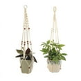thumbnail image 3 of Cintre pour Plante en Macramé, Ensemble de 2 Porte-Plantes en Coton Fait à la Main, Outil Suspendu, 3 of 4